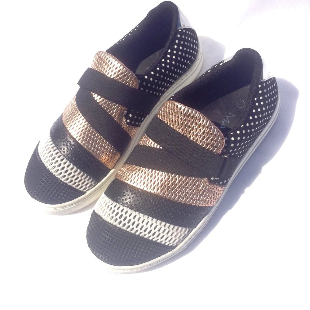 Makris Multi Textured Textile Designer Sneaker